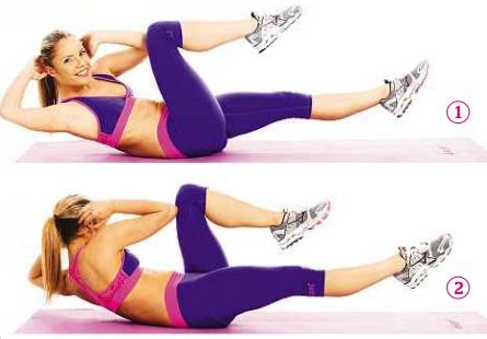 bicycle crunches